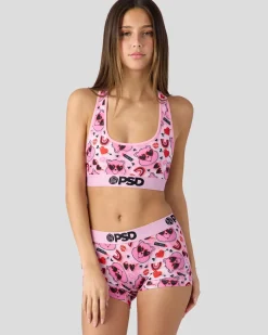 Women PSD Sports Bra|Core Standard*Care Bears - Love Bear