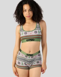 Women PSD Sports Bra|Core Standard*Care Bears - Ugly Sweater