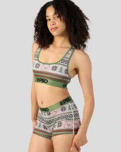 Women PSD Sports Bra|Core Standard*Care Bears - Ugly Sweater