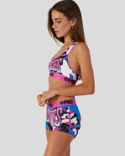 Women PSD Sports Bra|Core Standard*Cookies - Camo Pop