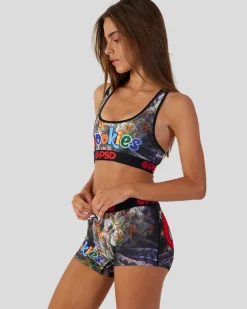 Women PSD Sports Bra|Core Standard*Cookies - Flower