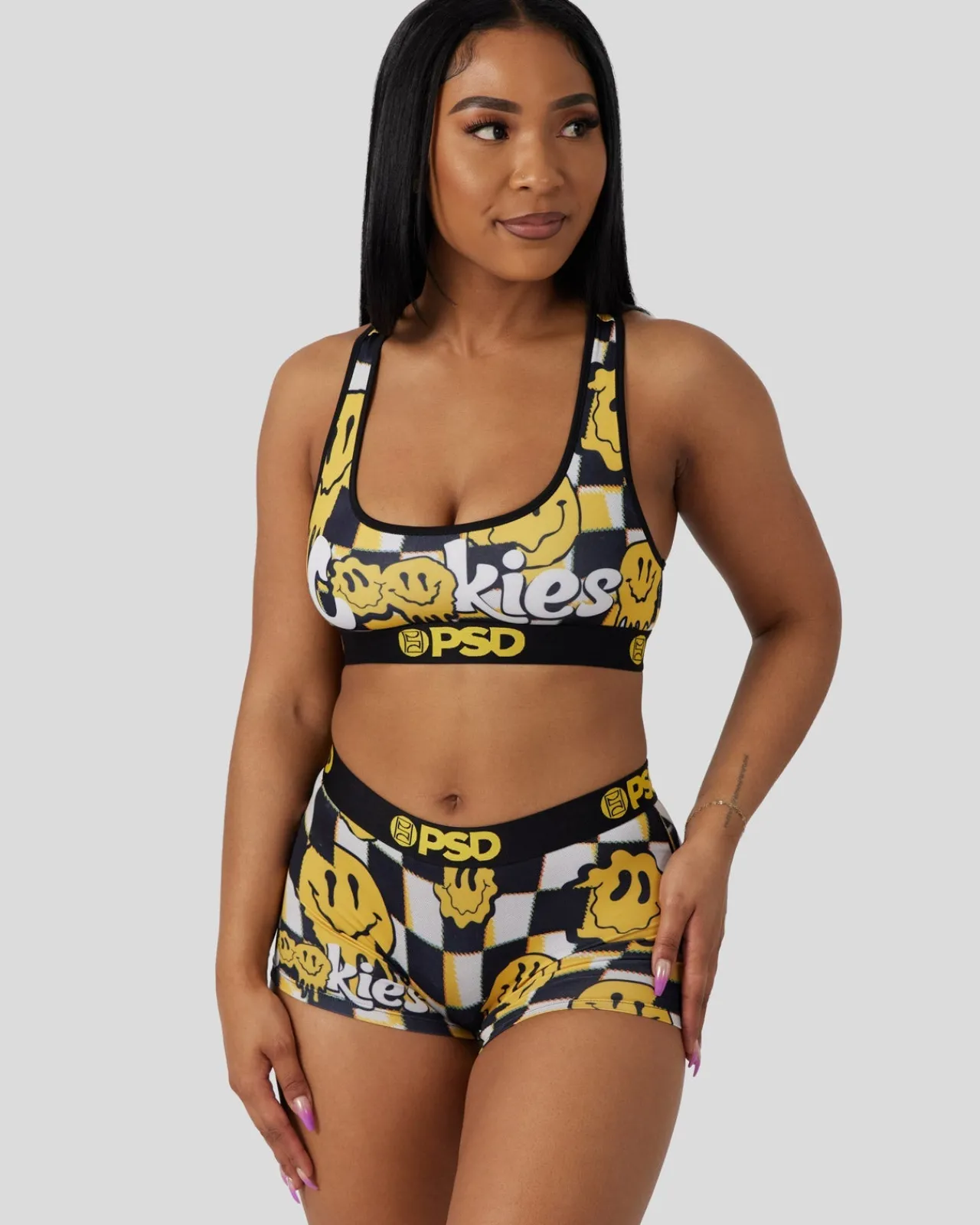 Women PSD Sports Bra|Core Standard*Cookies - Smiles