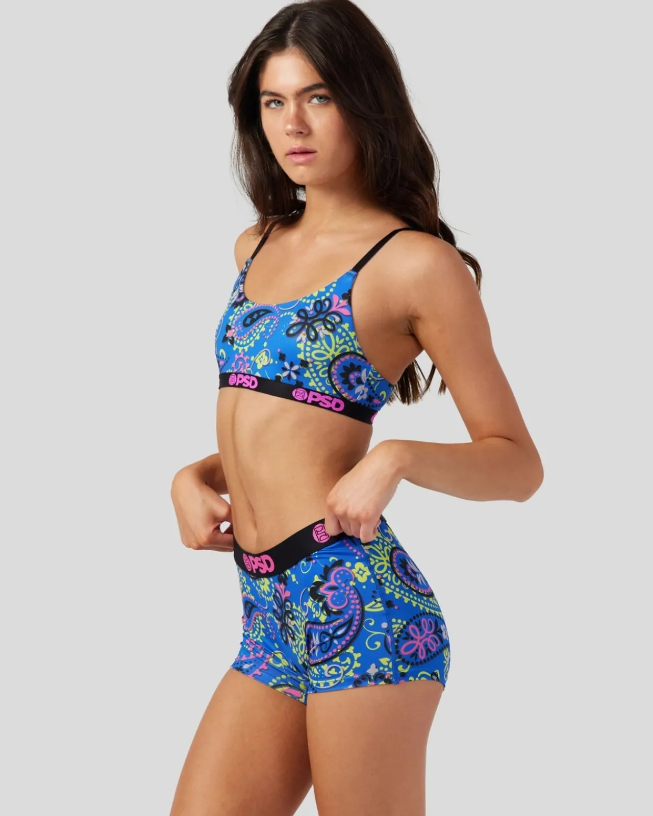 Women PSD Scoop Bralette|Core Standard*Electric Bandana