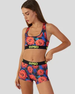 Women PSD Sports Bra|Core Standard*Floral Racer