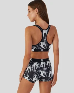 Women PSD Sports Bra|Core Standard*Ghost Face - Dark