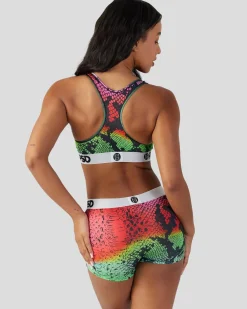 Women PSD Sports Bra|Core Standard*Infrared Snake