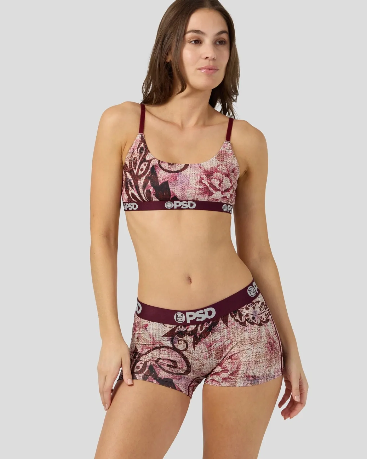 Women PSD Scoop Bralette|Core Standard*Jacquard Bloom