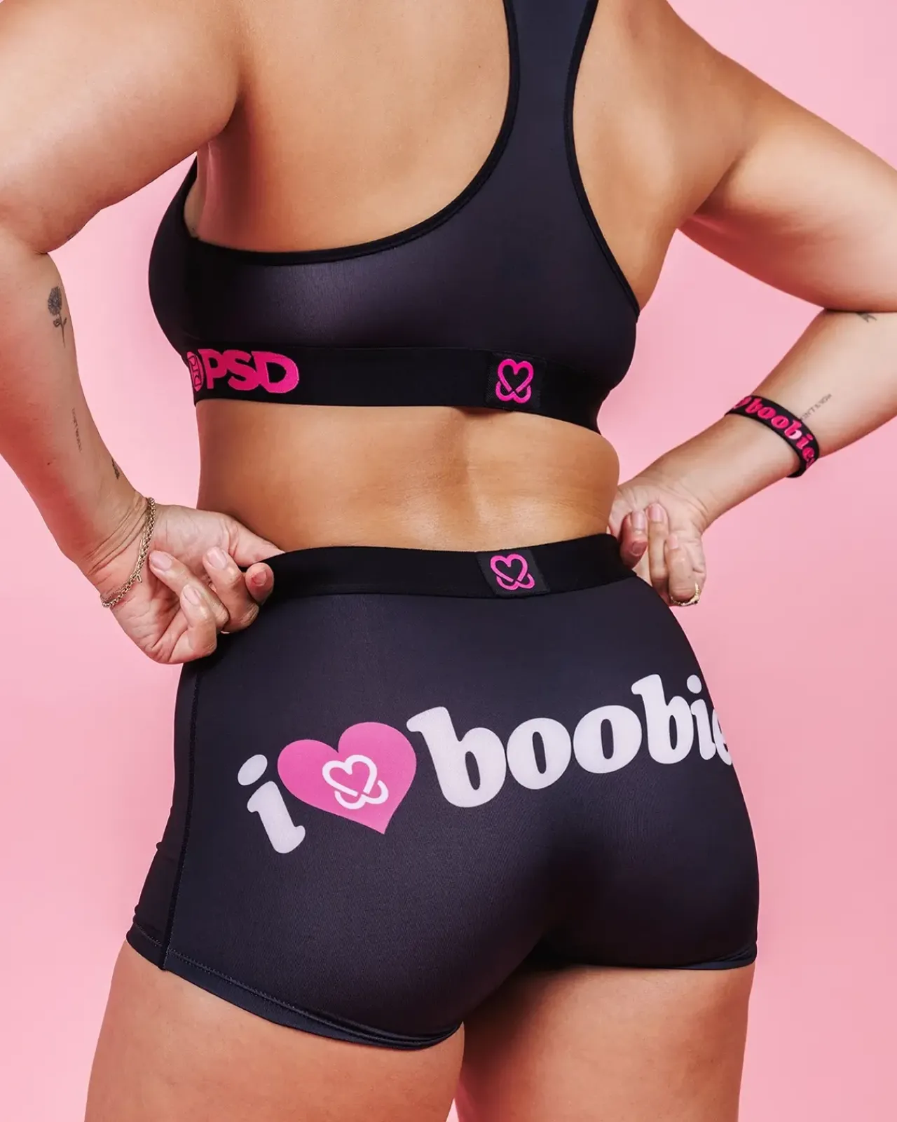 Women PSD Sports Bra|Core Standard*Keep a Breast - I Heart Boobies