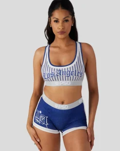 Women PSD Sports Bra|Core Standard*LA Blu Jersey