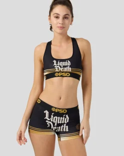 Women PSD Sports Bra|Core Standard*Liquid Death - Liquid Death Black