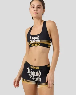 Women PSD Sports Bra|Core Standard*Liquid Death - Liquid Death Black