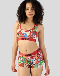 Women PSD Sports Bra|Core Standard*Looney Tunes - Looney Holiday