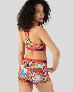 Women PSD Sports Bra|Core Standard*Looney Tunes - Looney Holiday