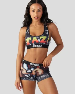 Women PSD Sports Bra|Core Standard*Looney Tunes - Taz Ripper