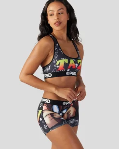 Women PSD Sports Bra|Core Standard*Looney Tunes - Taz Ripper