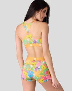 Women PSD Sports Bra|Core Standard*Looney Tunes - Tweety Hawaii
