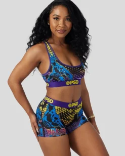 Women PSD Sports Bra|Core Standard*Marvel - Black Panther