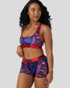 Women PSD Sports Bra|Core Standard*Marvel - Miles Morales
