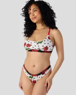 Women PSD Thongs|Modal Blend*Modal - Cherry Skullz