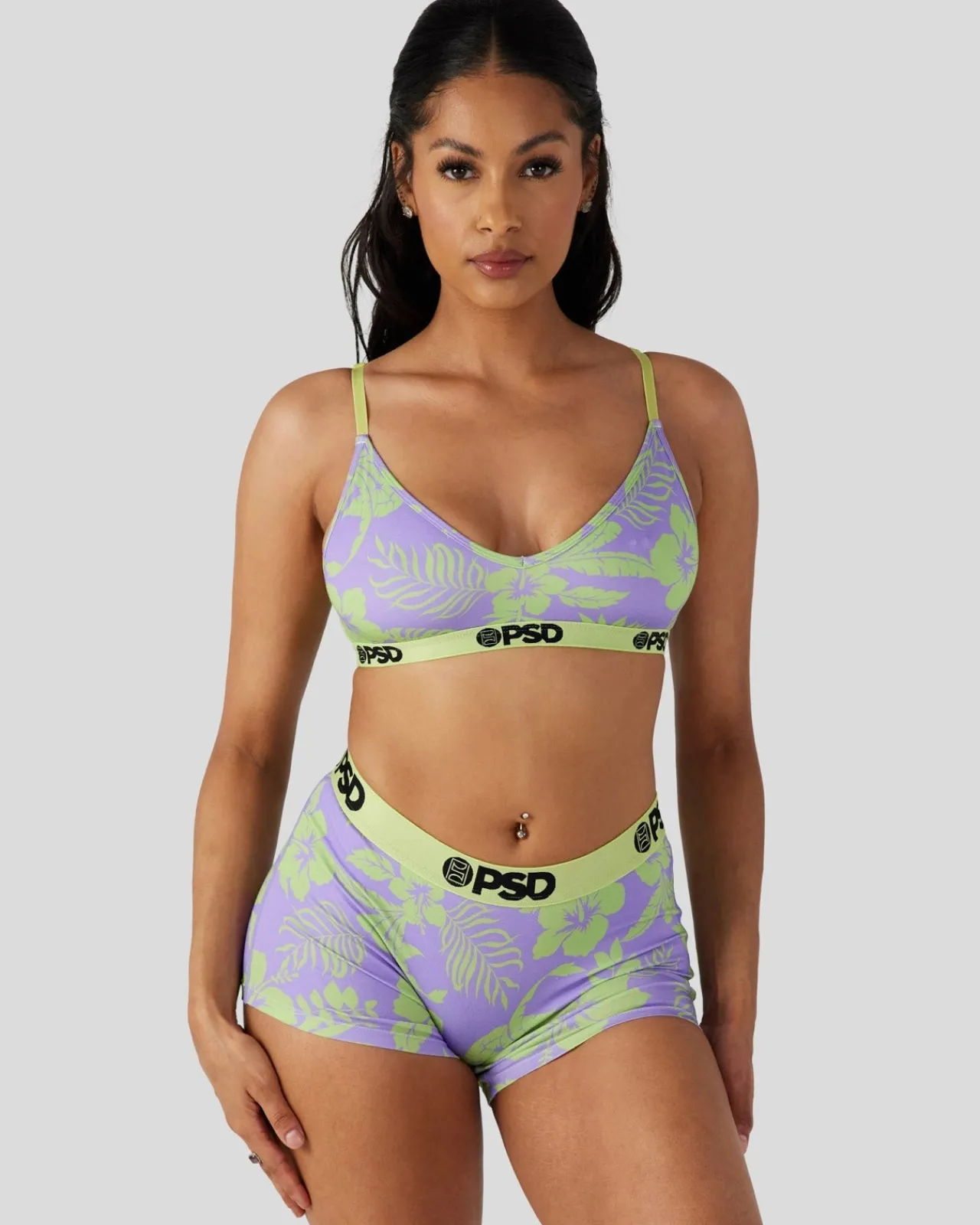 Women PSD V-Neck Bralette|Modal Blend*Modal - Island Time