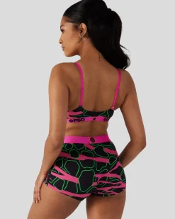 Women PSD Scoop Bralette*Modal - Neon Giraffe