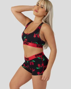 Women PSD Sports Bra|Modal Blend*Modal - Playboy - Cherries