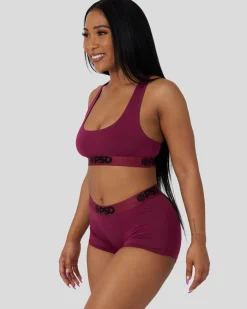 Women/BOY PSD Boy Shorts|Modal Blend*Modal Solids - Almandine