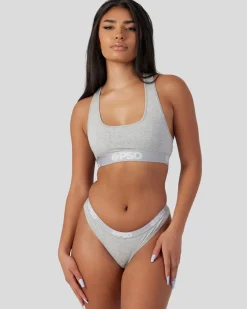 Women PSD Thongs|Modal Blend*Modal Solids - Athletic Grey