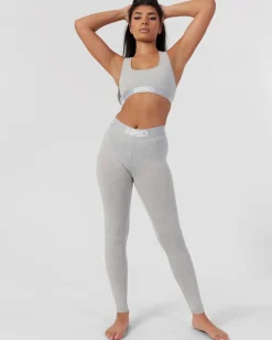 Women PSD Leggings|Leggings*Modal Solids - Athletic Grey
