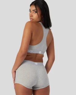 Women/BOY PSD Boy Shorts|Modal Blend*Modal Solids - Athletic Grey