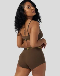 Women PSD Scoop Bralette|Modal Blend*Modal Solids - Cocoa