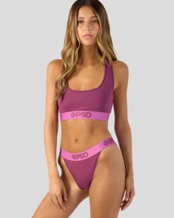 Women PSD Tanga|Modal Blend*Modal Solids - Mag Purp