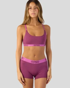 Women PSD Scoop Bralette|Modal Blend*Modal Solids - Mag Purp