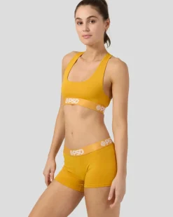 Women PSD Sports Bra|Modal Blend*Modal Solids - Mango