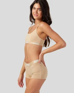 Women PSD Scoop Bralette|Modal Blend*Modal Solids - Sand