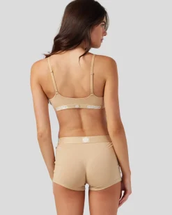 Women PSD Scoop Bralette|Modal Blend*Modal Solids - Sand