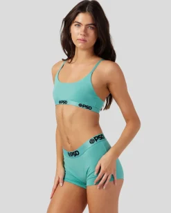 Women PSD Scoop Bralette|Modal Blend*Modal Solids - Sea