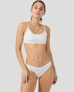 Women PSD Thongs|Modal Blend*Modal Solids - White
