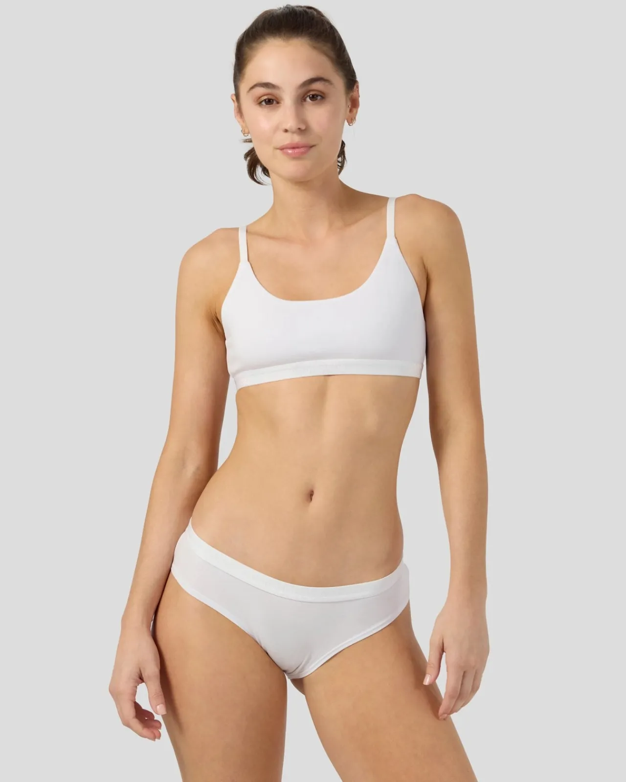 Women PSD Cheeky|Modal Blend*Modal Solids - White