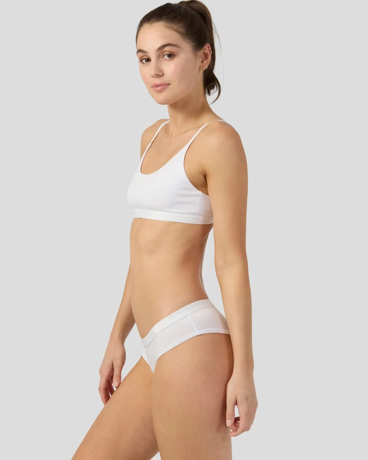 Women PSD Cheeky|Modal Blend*Modal Solids - White