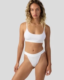 Women PSD Tanga|Modal Blend*Modal Solids - White