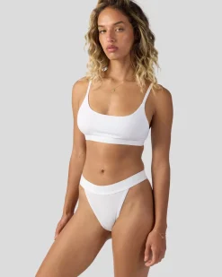 Women PSD Tanga|Modal Blend*Modal Solids - White