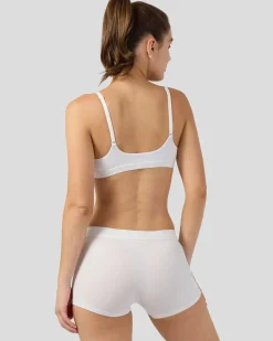 Women PSD Scoop Bralette|Modal Blend*Modal Solids - White