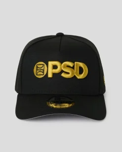 PSD Hats*New Era x Logo Hat Black/Gold