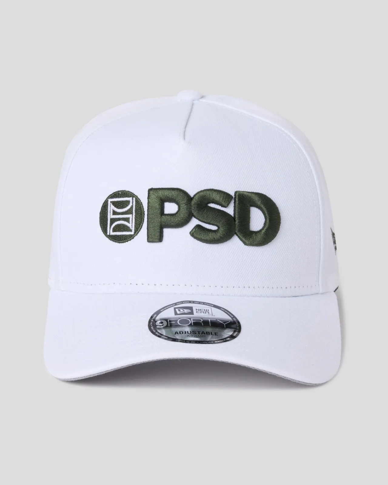 PSD Hats*New Era x Logo Hat White/Green