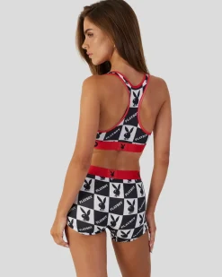 Women PSD Sports Bra|Core Standard*Playboy - Checkers