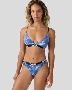 Women PSD Mesh*Playboy - Denim Mesh