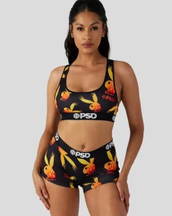 Women PSD Sports Bra|Core Standard*Playboy - Flames