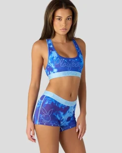 Women PSD Sports Bra|Core Standard*Playboy - Icy Bunny Pop