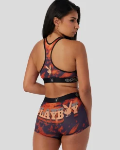 Women PSD Sports Bra|Core Standard*Playboy - Lava Dye